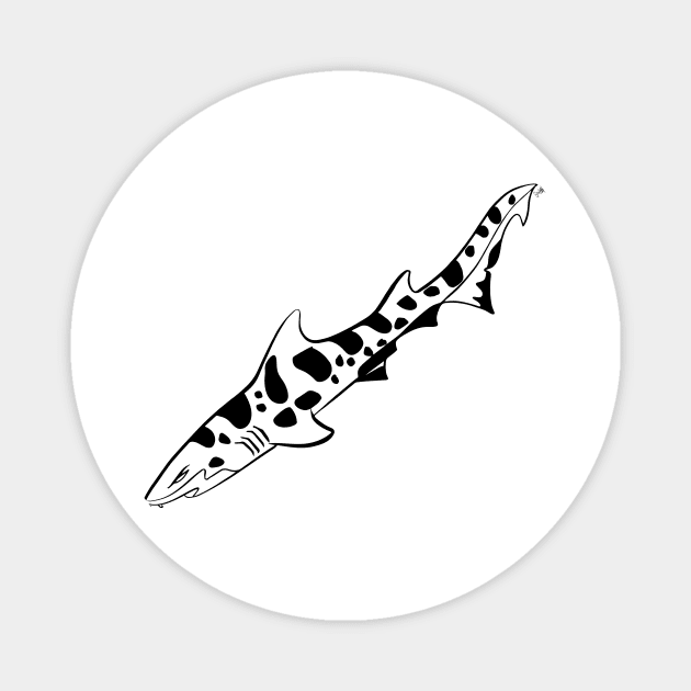 Leopard sharkin' Magnet by scarlettbaily